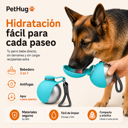 Bebedero portátil para perros